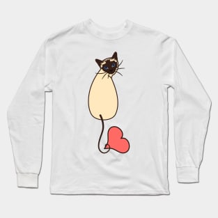 Love Siamese Cat Long Sleeve T-Shirt